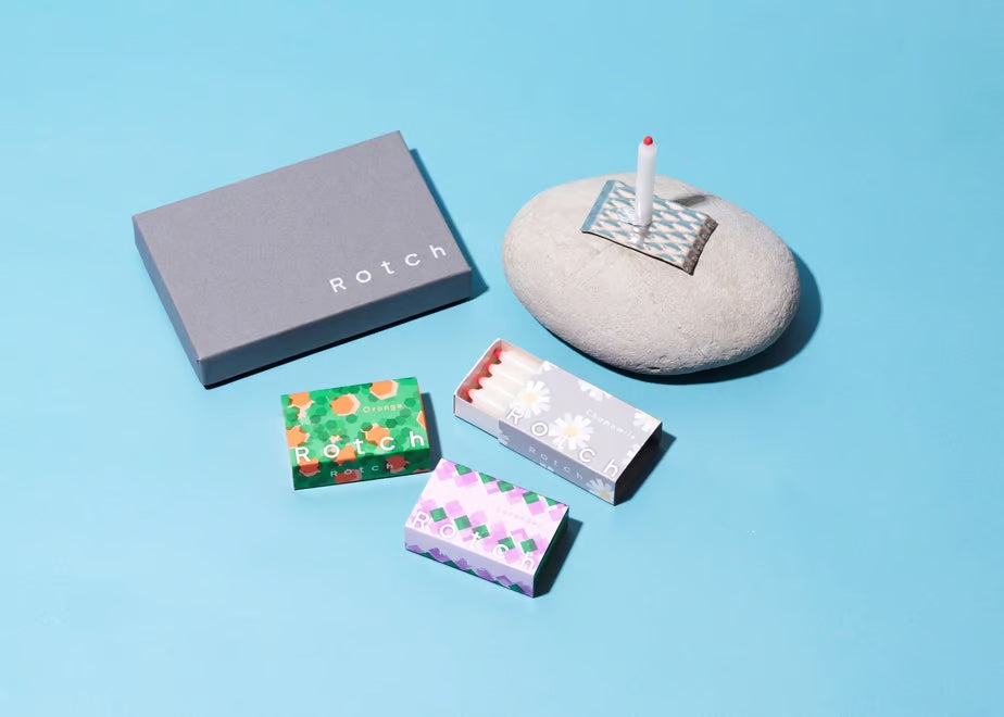 【Rotch】アロマキャンドルBasic set<三種セット+専用スタンド>