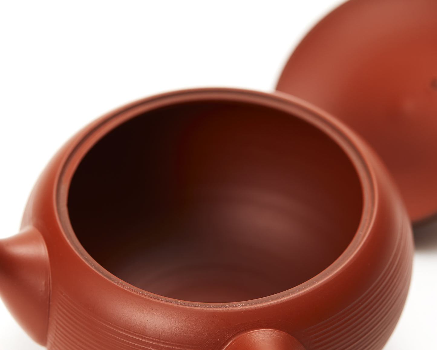 Hokuryu No.16 Vermilion Mud Hiramaru Sendan Kyusu teapot